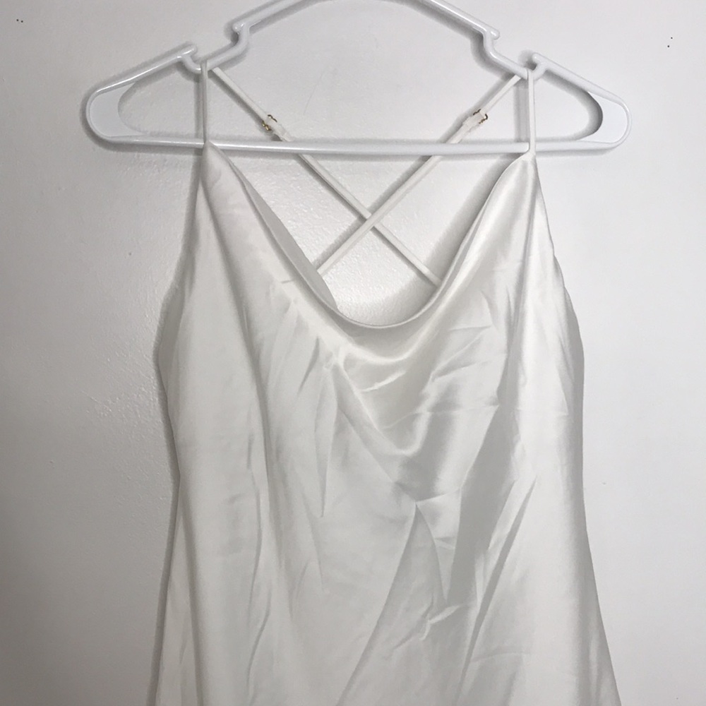 Show Me Your Mumu Ivory Satin Verona Cowl Dress - Picture 6 of 10